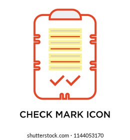 Check mark icon vector isolated on white background for your web and mobile app design, Check mark logo concept