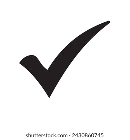 Check mark icon vector isolated. eps 10