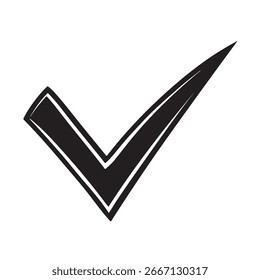 Marca de seleção ícone vetor isolado