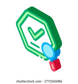 Check Mark Icon Vector. Isometric Check Mark sign. color isolated symbol illustration