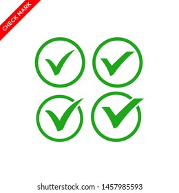 check mark icon vector logo template 