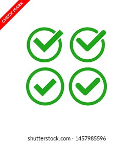 check mark icon vector logo template 