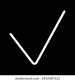 icono de marca de verificación contorno del Vector
