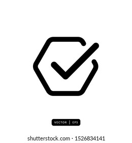 Check Mark Icon Vector - Sign or Symbol