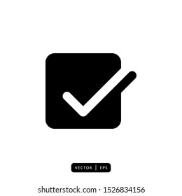 Check Mark Icon Vector - Sign or Symbol