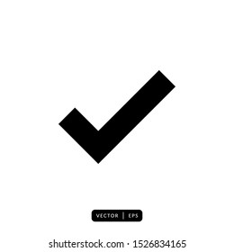 Check Mark Icon Vector - Sign or Symbol