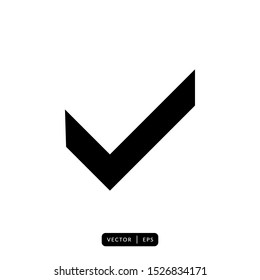 Check Mark Icon Vector - Sign or Symbol