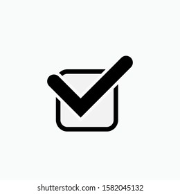 Check Mark Icon - Vector, Sign and Symbol for Design, Presentation, Website or Apps Elements.
