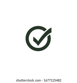 check mark Icon vector sign isolated for graphic and web design. check mark symbol template color editable on white background.