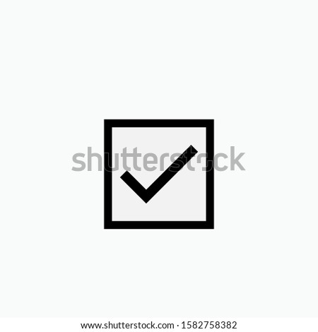 Check Mark Icon - Vector, Sign and Symbol for Design, Presentation, Website or Apps Elements.