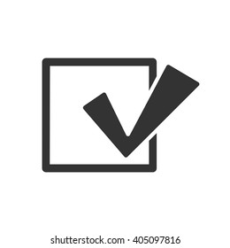 Check mark icon vector, solid illustration, pictogram isolated on white