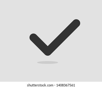 Check mark icon vector symbol design element.