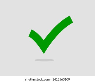 Check mark icon vector symbol design element.