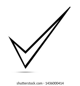 Check Mark Icon Vector Symbol Illustration,approved for your web site design