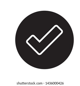 Check Mark Icon Vector Symbol Illustration,approved for your web site design