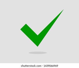 Check mark icon vector symbol design element.
