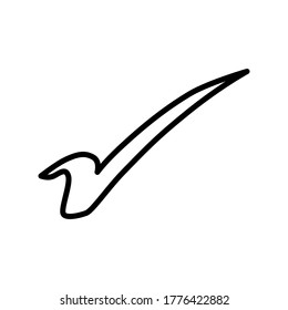 Markierungssymbol, Vektorsymbol auf weißem Hintergrund