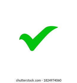 Check mark icon vector. symbol isolated on white background