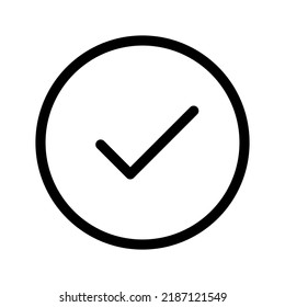 Check Mark Icon Vector Symbol Design Illustration