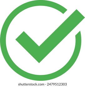 check mark icon vector .symbol, sign, yes, right