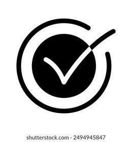 Check Mark Icon Vector Symbol Design Illustration