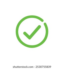 Marca de verificación icono Vector .symbol, signo, sí, derecha