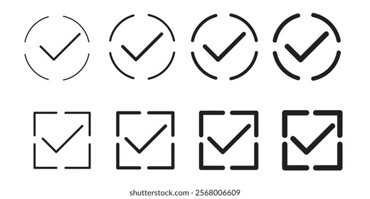 check mark icon vector .symbol, sign, yes. 9