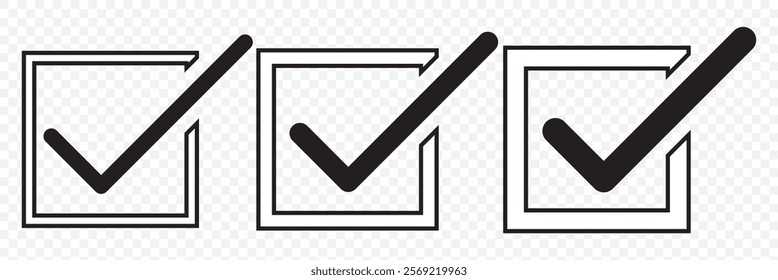 check mark icon vector .symbol, sign, yes, right. eps 10.