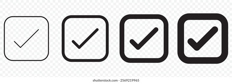 check mark icon vector .symbol, sign, yes, right. eps 10.