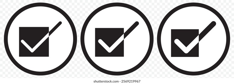 check mark icon vector .symbol, sign, yes, right. eps 10.