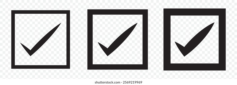 check mark icon vector .symbol, sign, yes, right. eps 10.