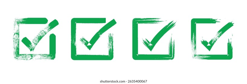 check mark icon vector .symbol, sign, yes, right. Tick symbol in green color, vector illustration.