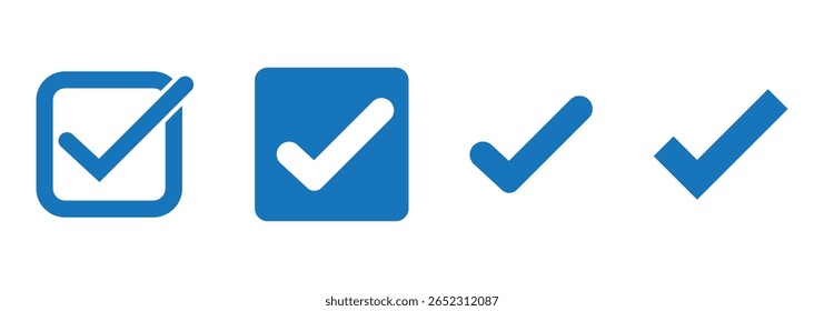 check mark icon vector .symbol, sign, yes, right 