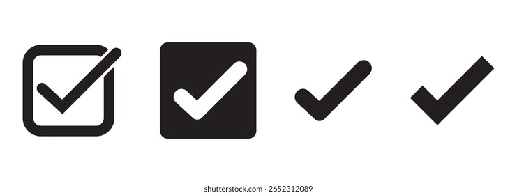 Häkchen Symbol Vektor .symbol, Zeichen, ja, rechts 