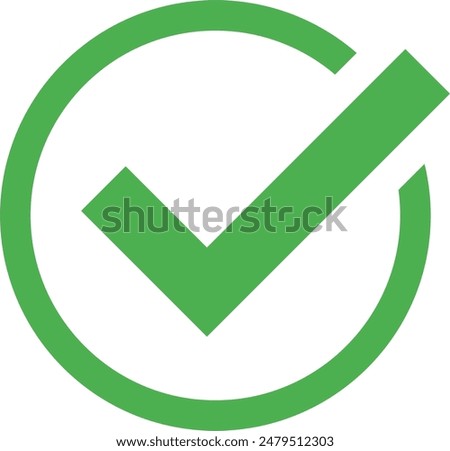 check mark icon vector .symbol, sign, yes, right