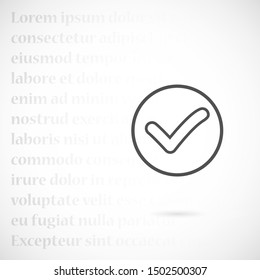 Check mark icon VECTOR. Tick symbol in green color,Check mark icon VECTOR illustration. Check mark icon VECTOR Checklist button  Check mark icon VECTOR 