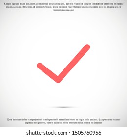 Check mark icon VECTOR. Tick symbol in green color,Check mark icon VECTOR illustration. Check mark icon VECTOR Checklist button  Check mark icon VECTOR 