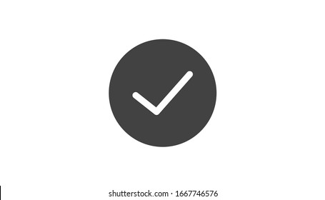 Check mark icon VECTOR. Tick symbol 