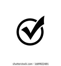 Markierungssymbol-Vektorillustration überprüfen. Symbol-Vektorillustration auswählen