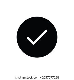 Comprobar el vector de icono de marca. Firma de marca