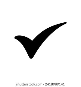 Check mark icon vector. Check mark icon. Tick mark symbol vector