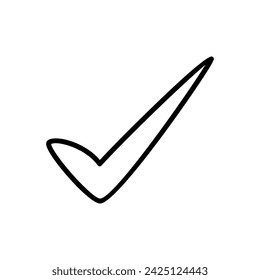 Check mark icon vector. Check mark icon. Tick mark symbol vector