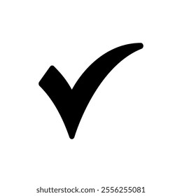 Check mark icon vector. Tick mark sign and symbol