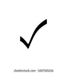 Check mark icon. Check mark vector icon. Check icon in trendy flat style