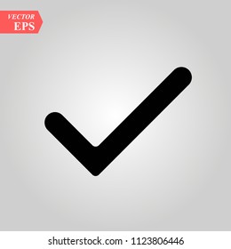 Check Mark, Check icon vector, in trendy flat style isolated on white background. Check icon image, Check icon illustration eps 10