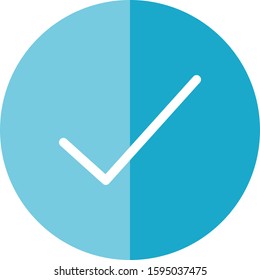 Check mark icon vector for web design or mobile applications. 