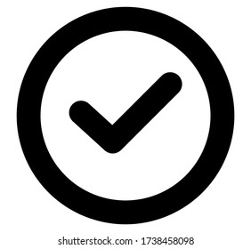 Check Mark icon vector for web and app