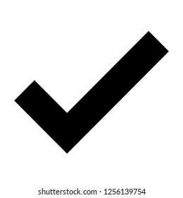 Check mark icon vector.Tick symbol