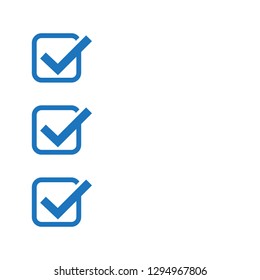 Check mark Icon yes symbol Logo Template