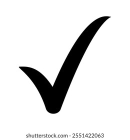 Icono de marca de verificación, color editable, sobre fondo blanco